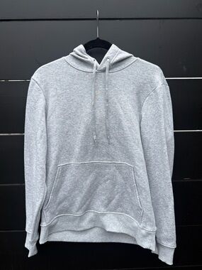 Athletic Works Gray Pullover Hoodie Size Small Cozy Basic Sweatshirt